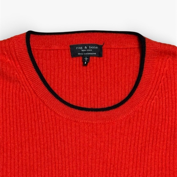 007 RAG & BONE Women's Liliana Long Sleeve Cashmere Sunburst Dress, Large - Picture 7 of 14